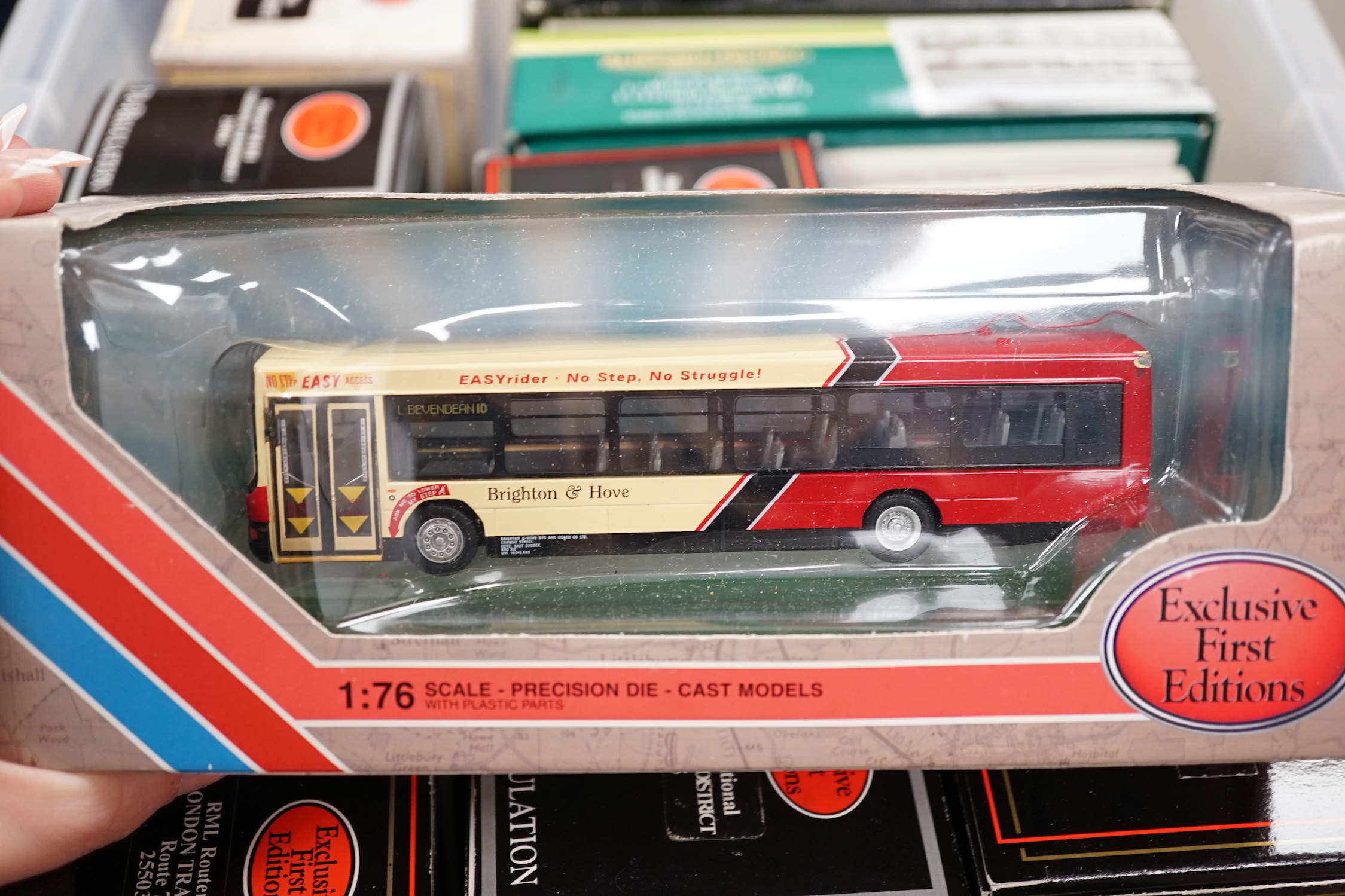 Twenty boxed EFE buses and coaches, operators include; London Transport, Southdown, Maidstone & District, Brighton & Hove, etc.